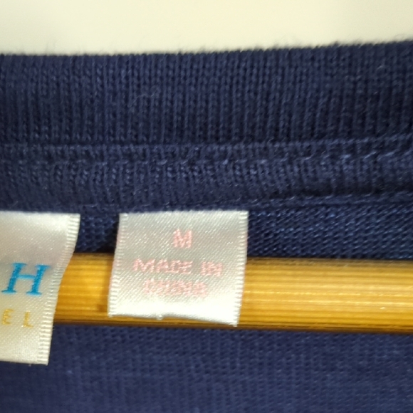 Belle by Kim Gravel Navy Blue Crew Neck Sweater - Picture 3 of 5